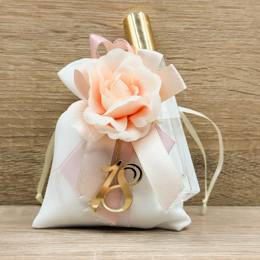 Sacchetto Con Fiore E Profumino Orchidea Bomboniere