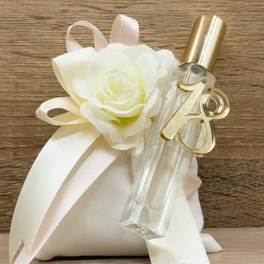 Sacchetto Con Fiore E Profumino Orchidea Bomboniere