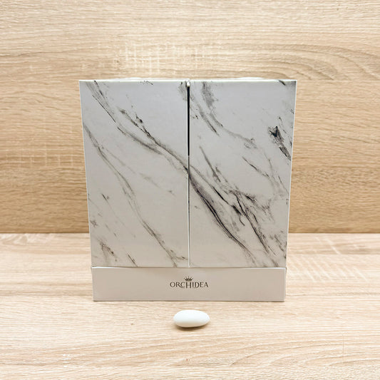 Coppia Innamorati con Base Avorio Orchidea
