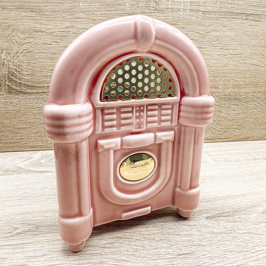 Jukebox Cassa Vintage Rosa e Oro Baratti