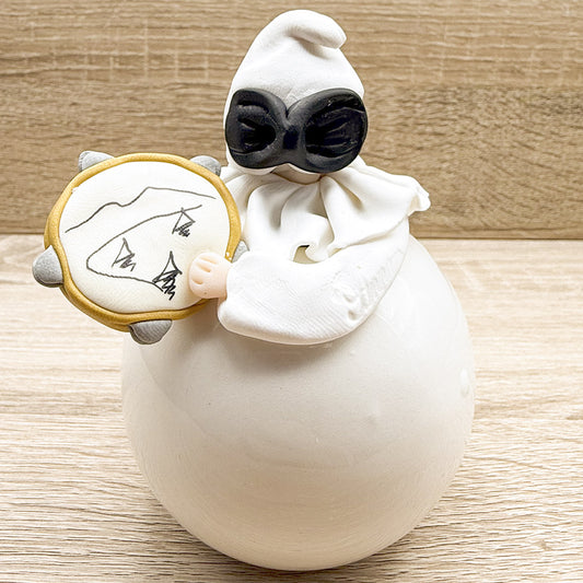 Pulcinella con Tamburello Bella Napoli