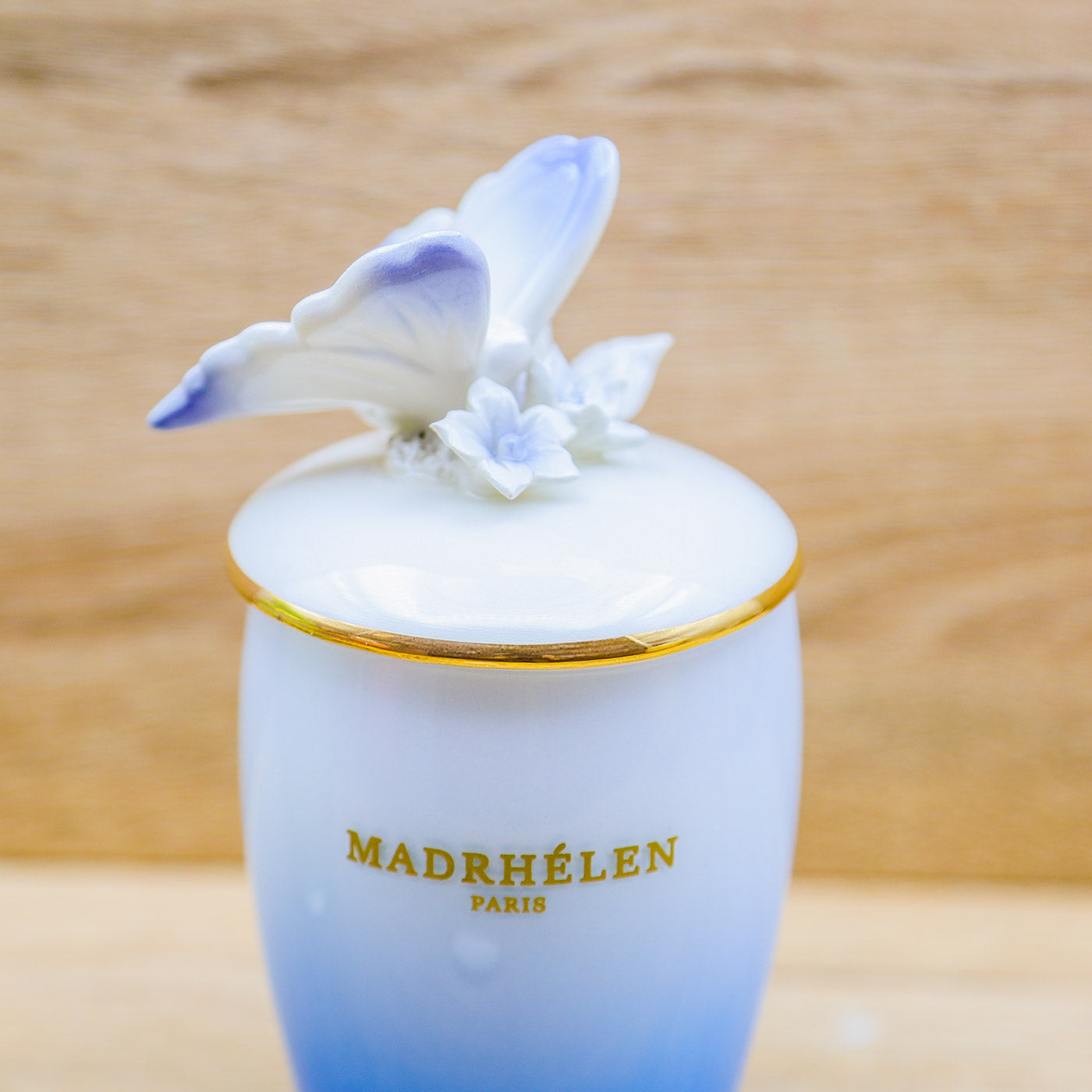 Candela Celeste con Farfalla "Linea Papillon" Madrhèlen