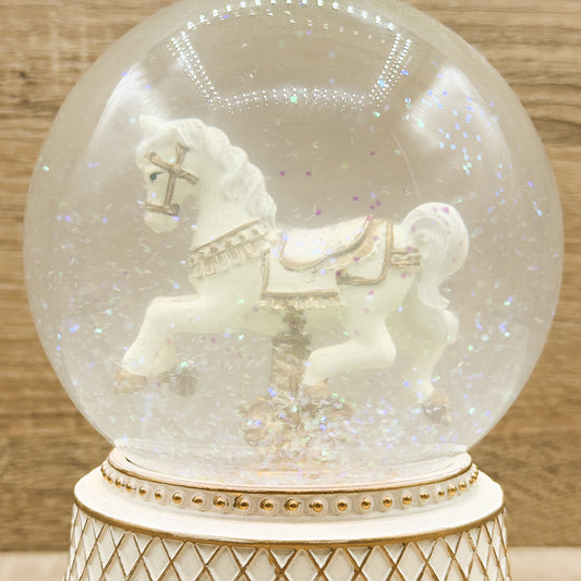 Palla di Neve Con Cavallo Bianco Mandorle by Paben