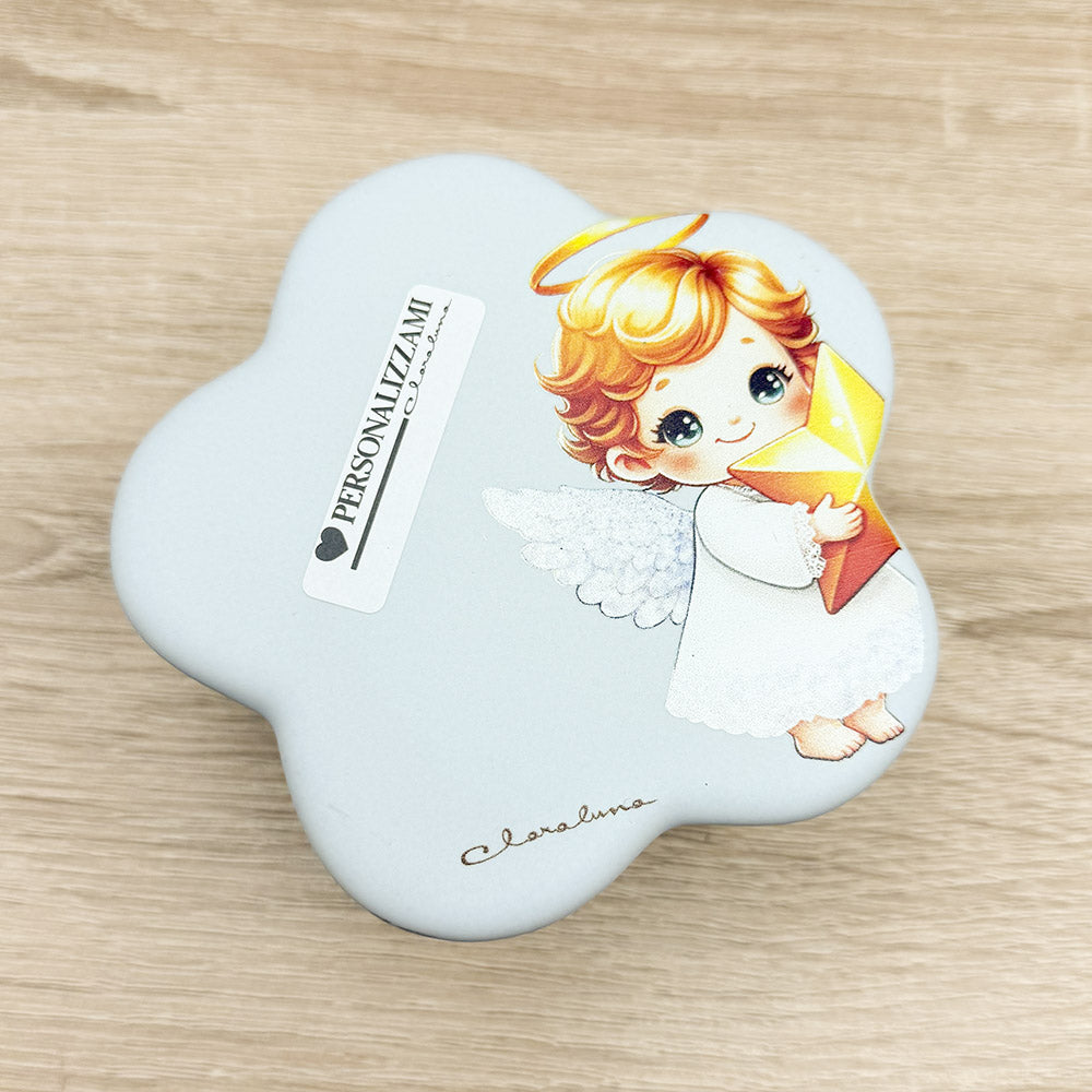 Scatola Celeste con Angelo Claraluna