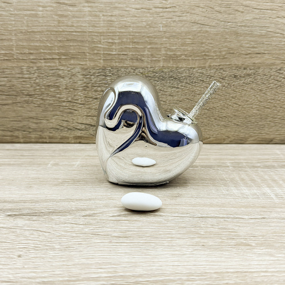 Profumatore Piccolo Cuore Argento Claraluna