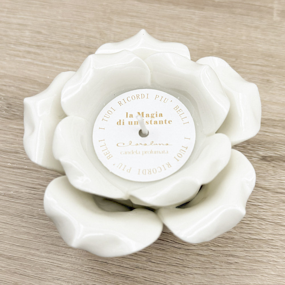Candela Rosa in Bianco Claraluna