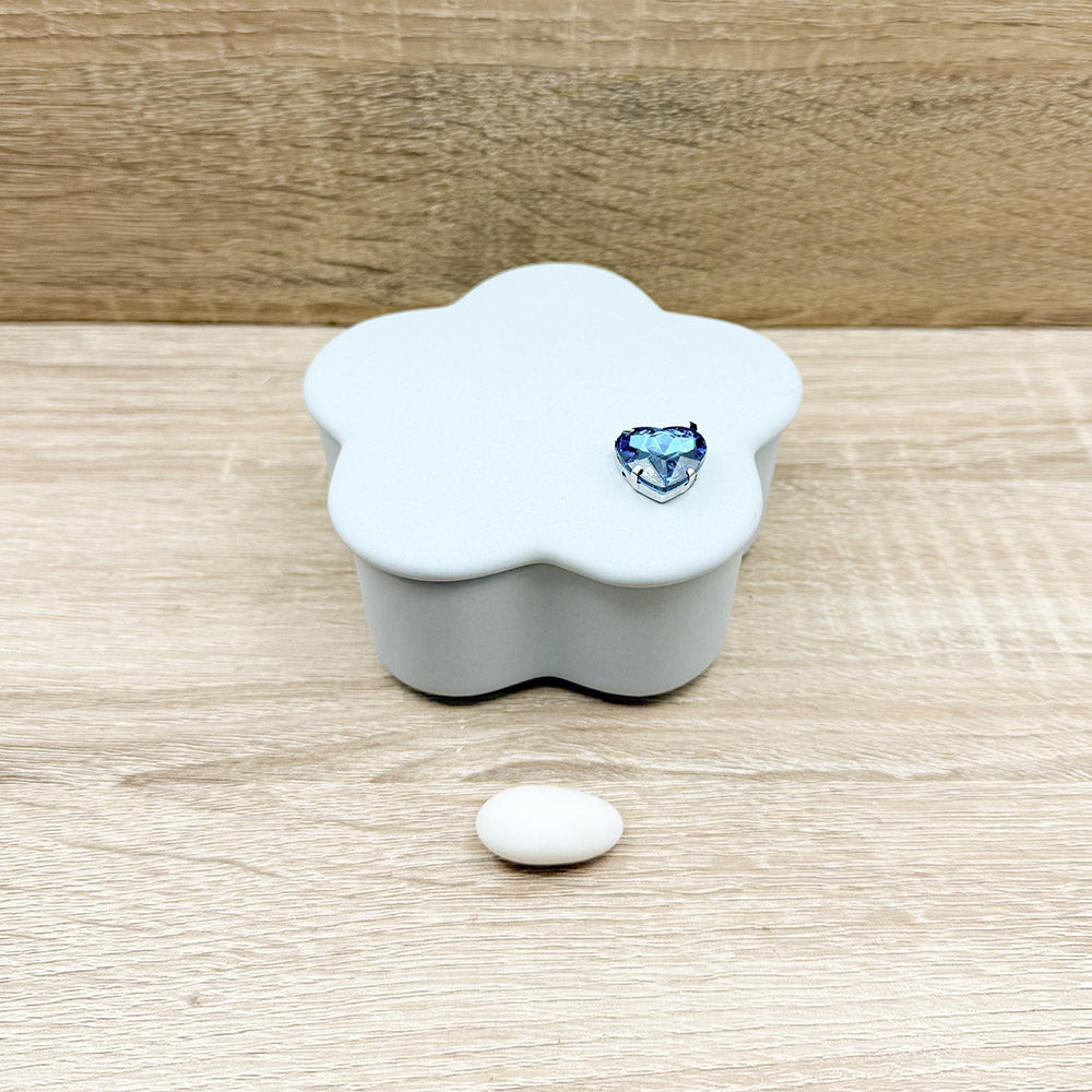 Scatola Celeste con Cuore Claraluna