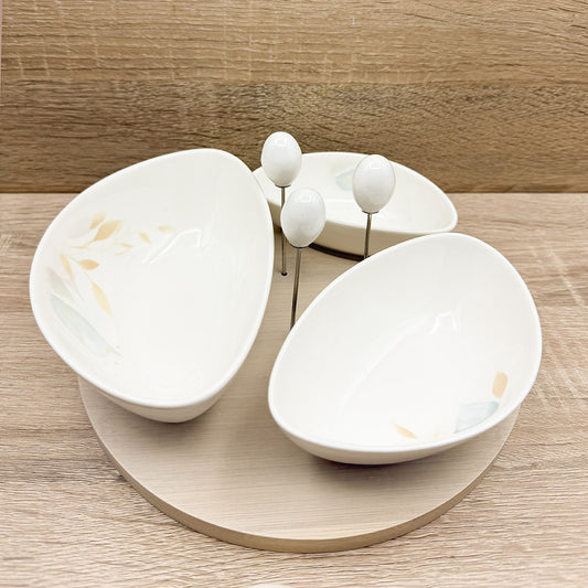 Set 3 Ciotole Fiori Mandorle by Paben