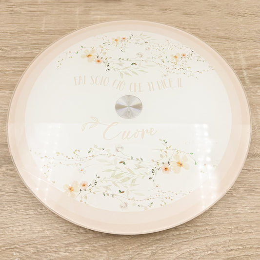 Vassoio Girevole Rosa Claraluna