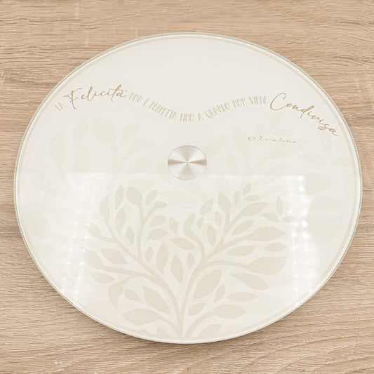 Vassoio Girevole Cuore Verde Claraluna