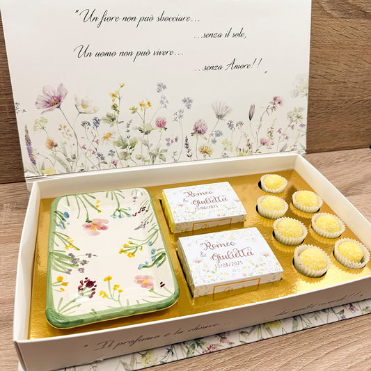 Vassoio Fiorito con Saponi Marla Collection