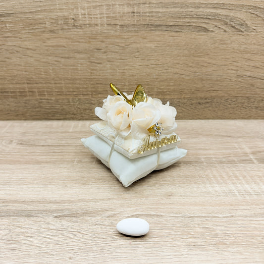 Sacchetto Doppio Cuscino con Magnete Farfalla Oro