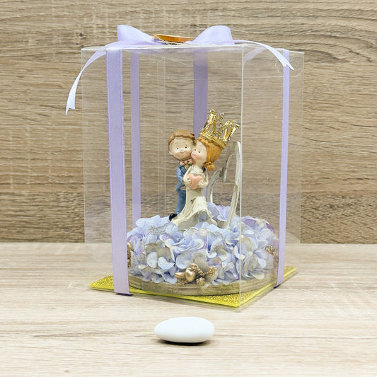 Statuina Coppia Sposi Orchidea Bomboniere