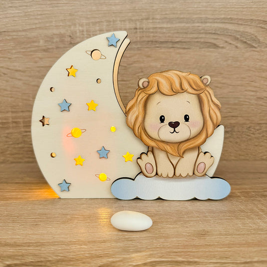 Lampada Luna con Leoncino Artèka