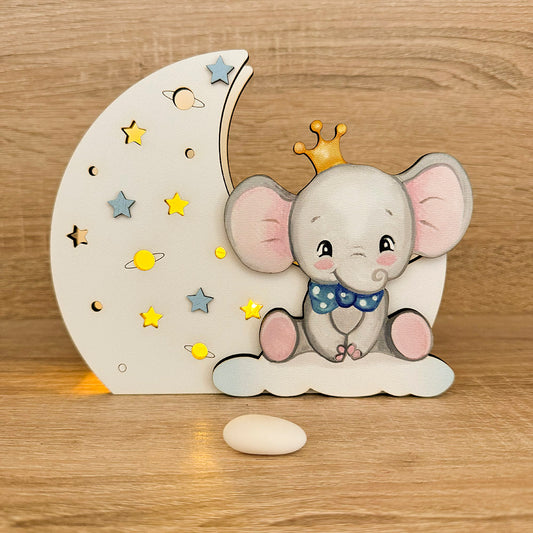 Lampada Luna con Elefante Artèka
