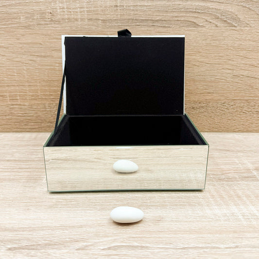 Scatola Porta Gioie Decoro Floreale Rosa Claraluna