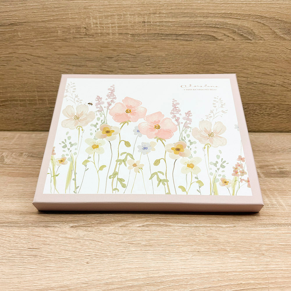 Portafoto Decoro Floreale Rosa Claraluna