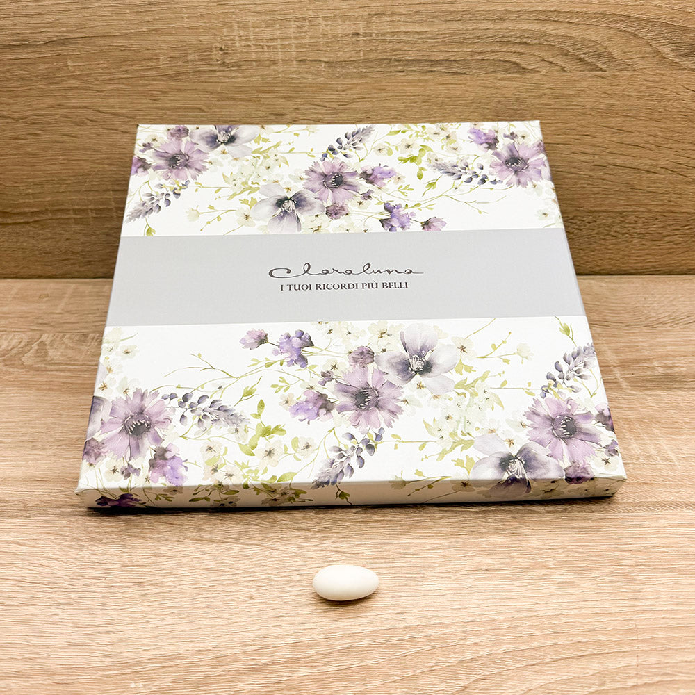 Bilancia Cuore Decoro Floreale Lilla Claraluna