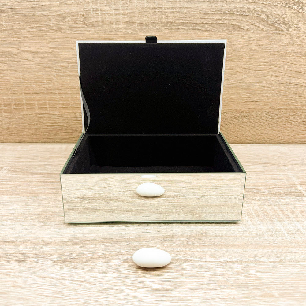 Scatola Porta Gioie Decoro Floreale Lilla Claraluna