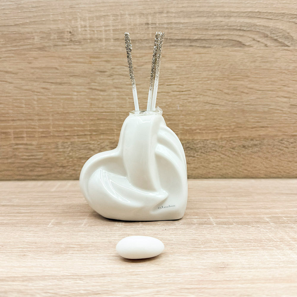 Profumatore Cuore Piccolo Bianco Claraluna