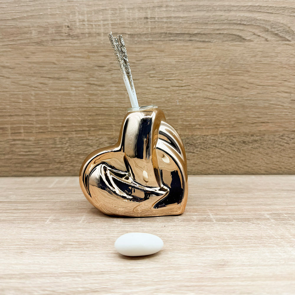 Profumatore Cuore Piccolo Oro Rosa Claraluna