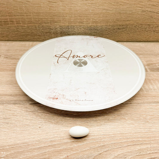 Vassoio Girevole Decoro "Amore" Claraluna