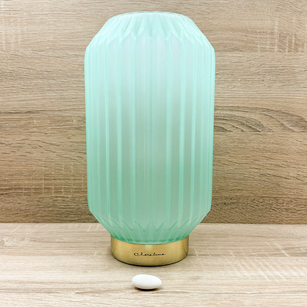 Lampada Plissettata Azzurra Claraluna