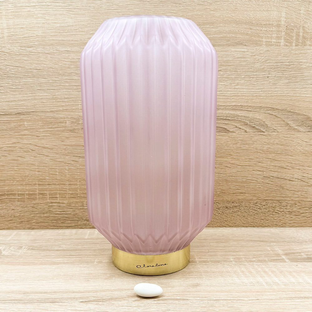 Lampada Plissettata Rosa Claraluna