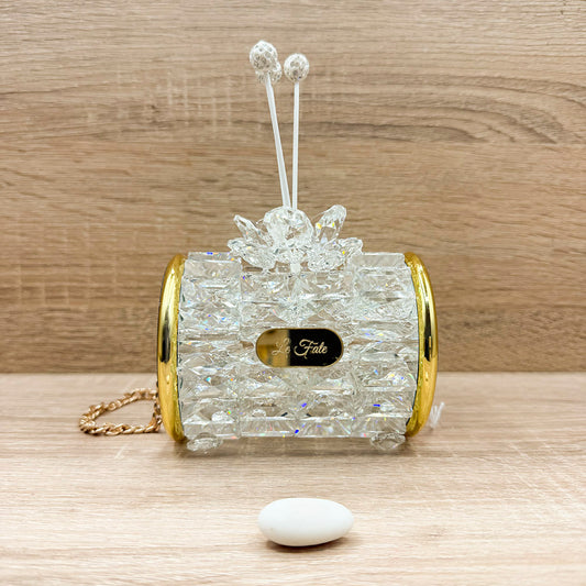 Borsetta Profumatore in Cristallo Orchidea Bomboniere