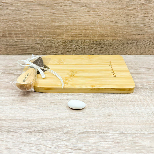 Tagliere Bamboo Piccolo con Coltellino Claraluna