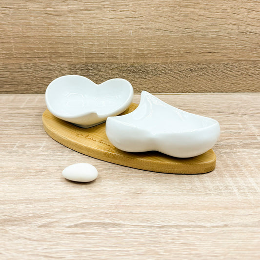 Vassoio Bamboo con Due Ciotole Claraluna