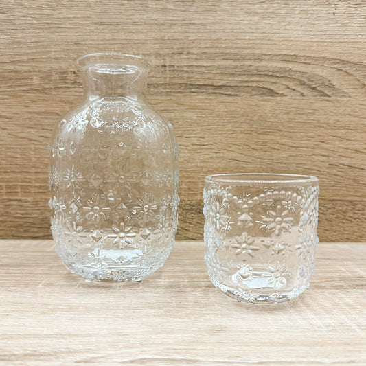 Caraffa con Bicchiere Verde Claraluna