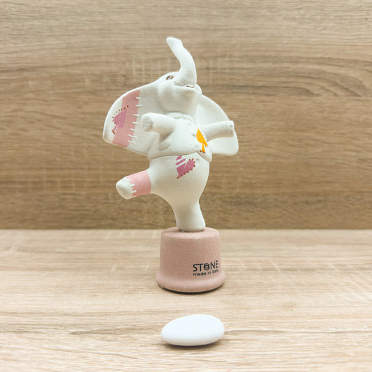 Elefante Bianco E Rosa Stone Italy