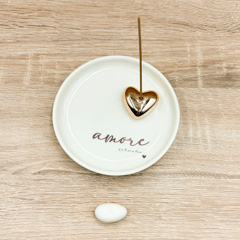 Piattino Porta Incenso "Amore" Claraluna
