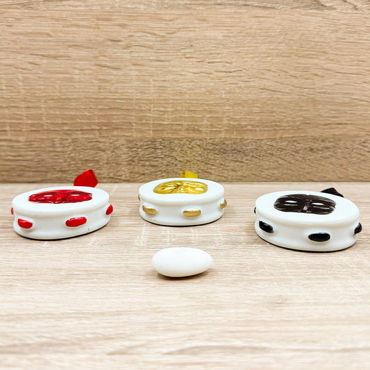 Tamburello Pulcinella Orchidea Bomboniere