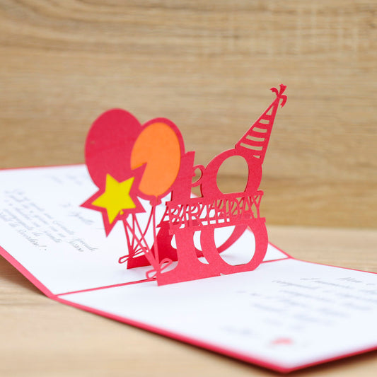 Partecipazione 3D Compleanno 18 Anni