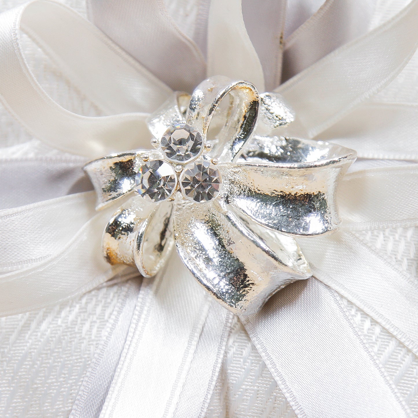 Sacchetto Cuscino Grande e Spilla con Strass