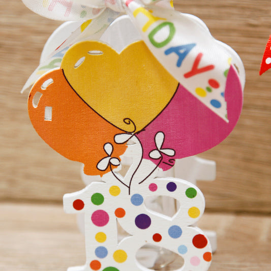 Portaconfetti 18 Anni con Palloncini