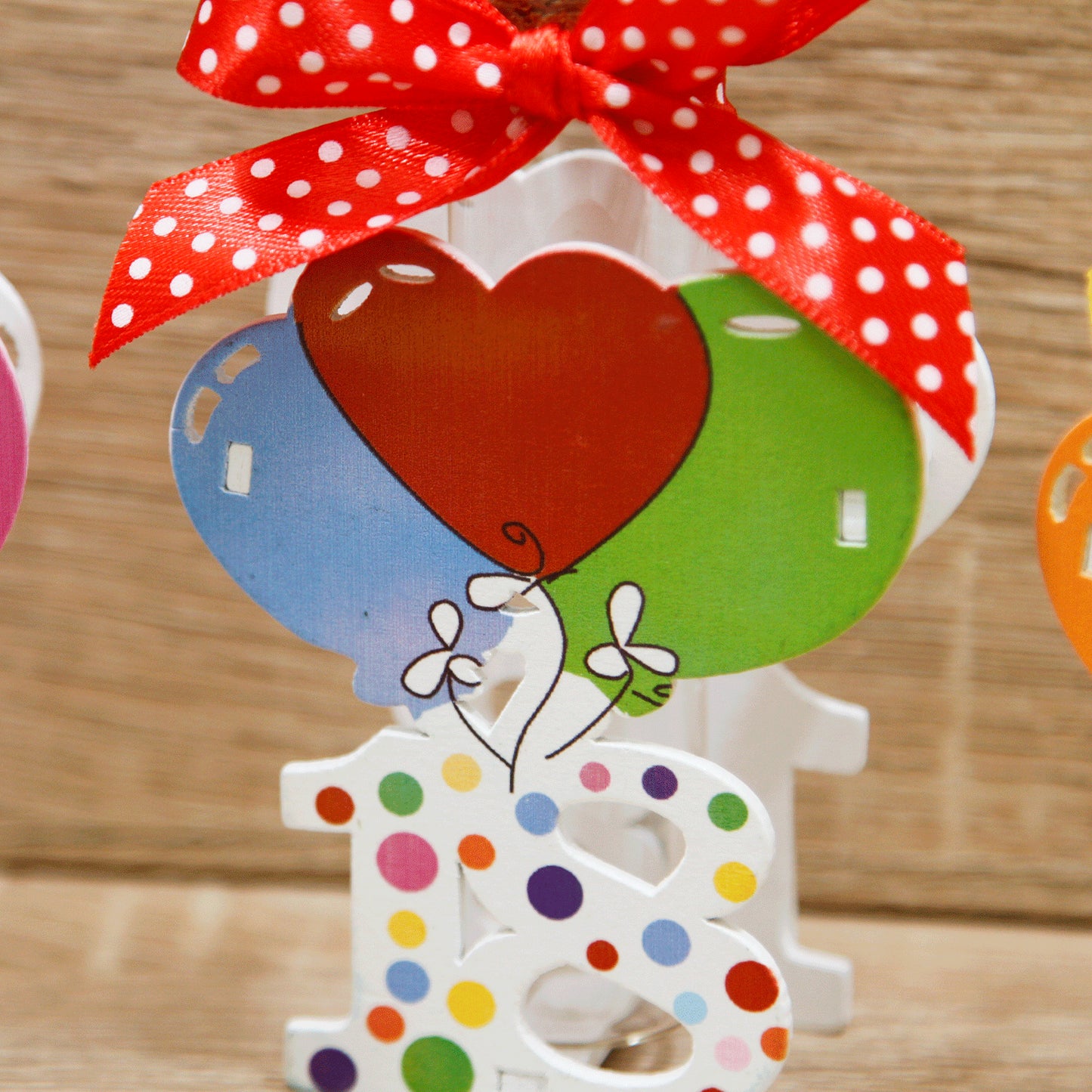 Portaconfetti 18 Anni con Palloncini