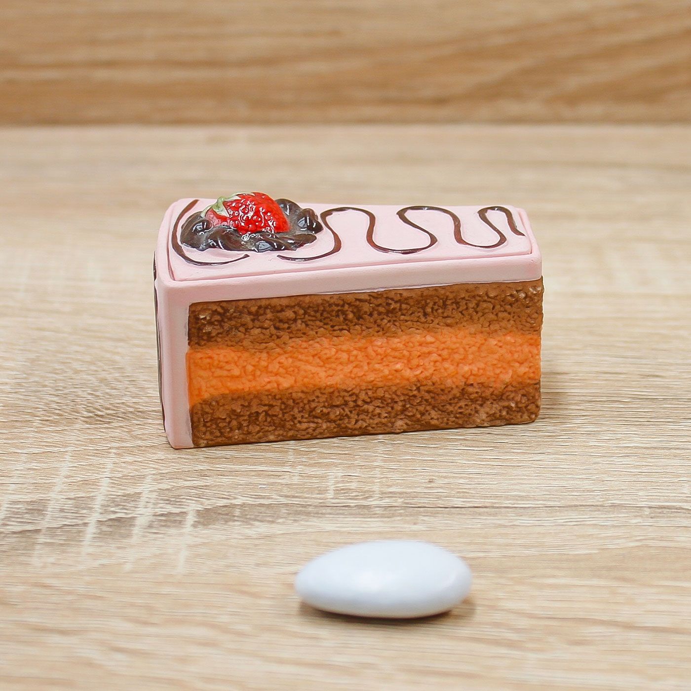 Porta Bon-Bon Fetta Torta Fragola