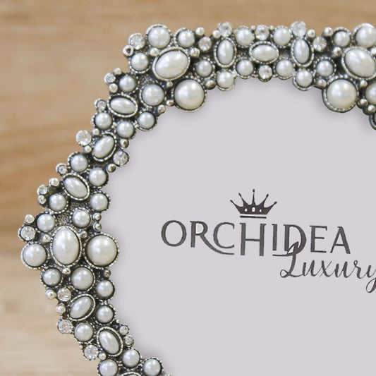 Portafoto Esagonale con Perle Luxury