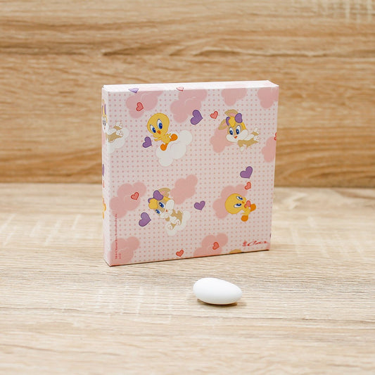 Portaconfetti Rosa Quadrato Looney Tunes