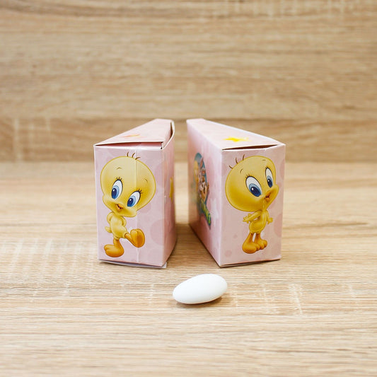 Portaconfetti Fetta Torta Rosa Looney Tunes