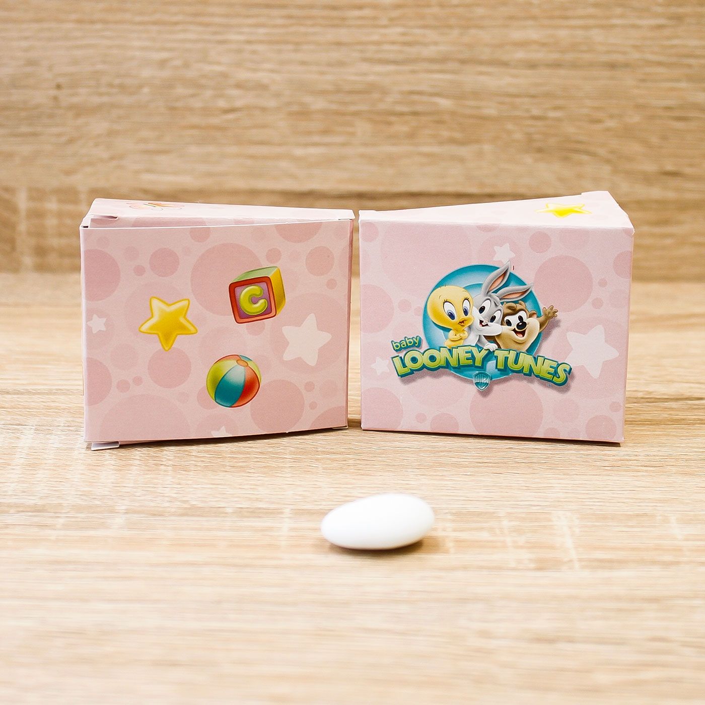 Portaconfetti Fetta Torta Rosa Looney Tunes