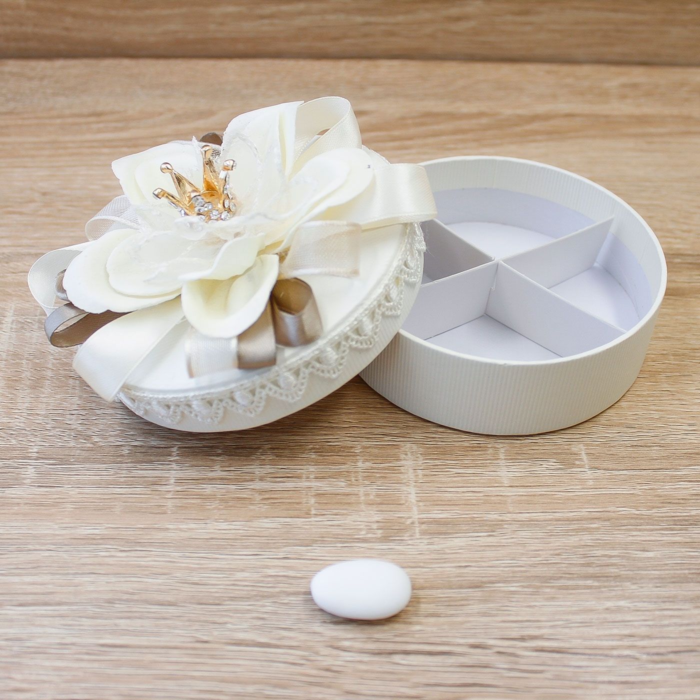 Portaconfetti con Corona Dorata