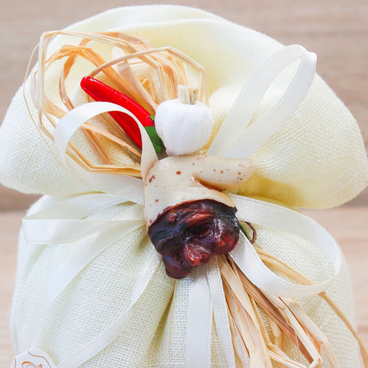 Sacchetto con Sali Panna con Maschera Pulcinella Linea Fortuna