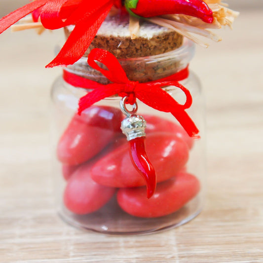 Vasetto Rosso con Peperoncino Linea Fortuna