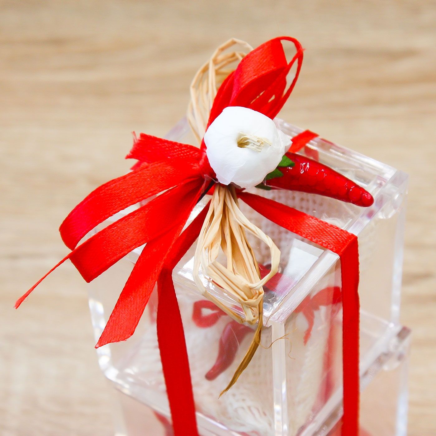 Doppio Cubo Rosso con Peperoncino Linea Fortuna