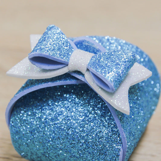 Portaconfetti Piccolo Glitter Celeste