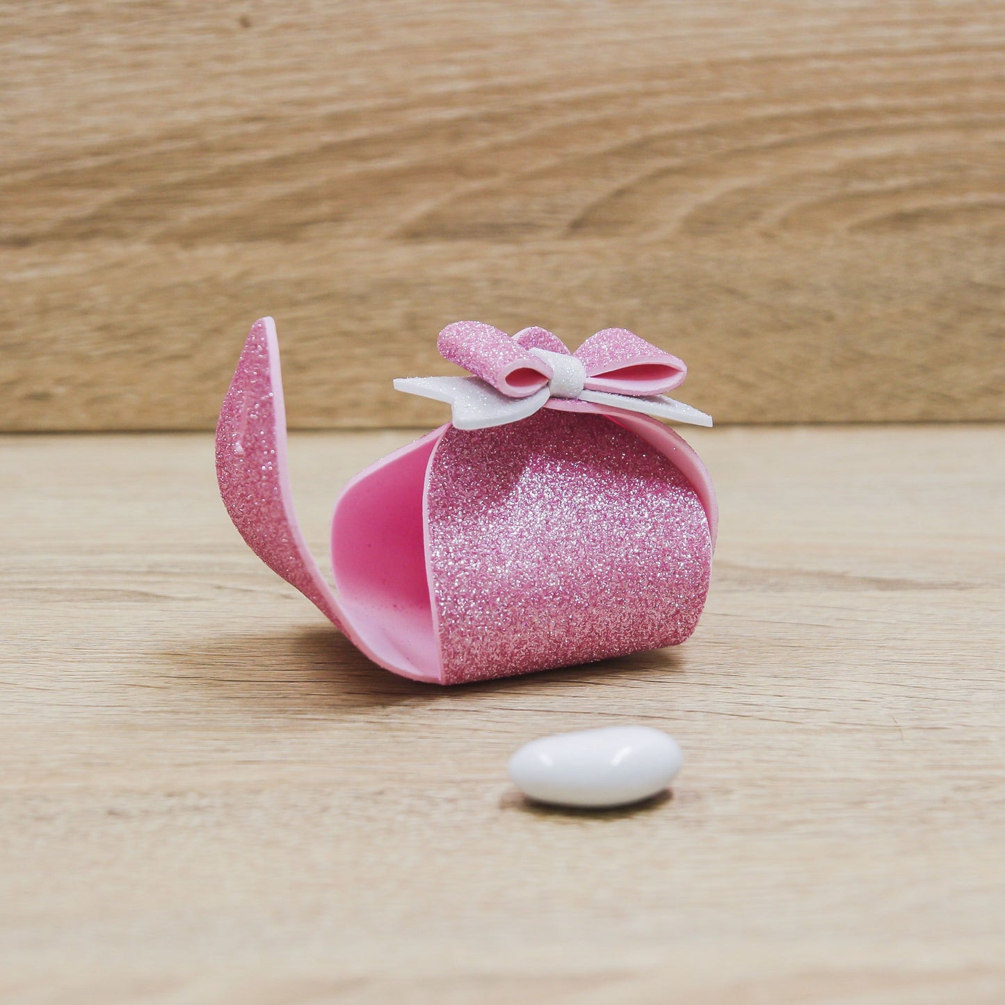 Portaconfetti Piccolo Glitter Rosa